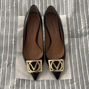 Valentino Black and Gold Women's Shoes
** authentic **